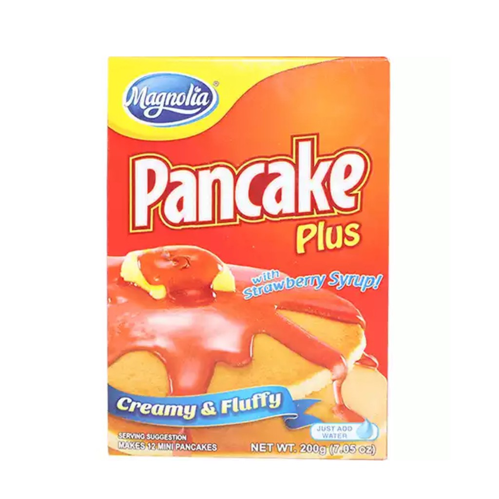 Magnolia Pancake Plus with Strawberry Syrup 200g | Shopee Philippines