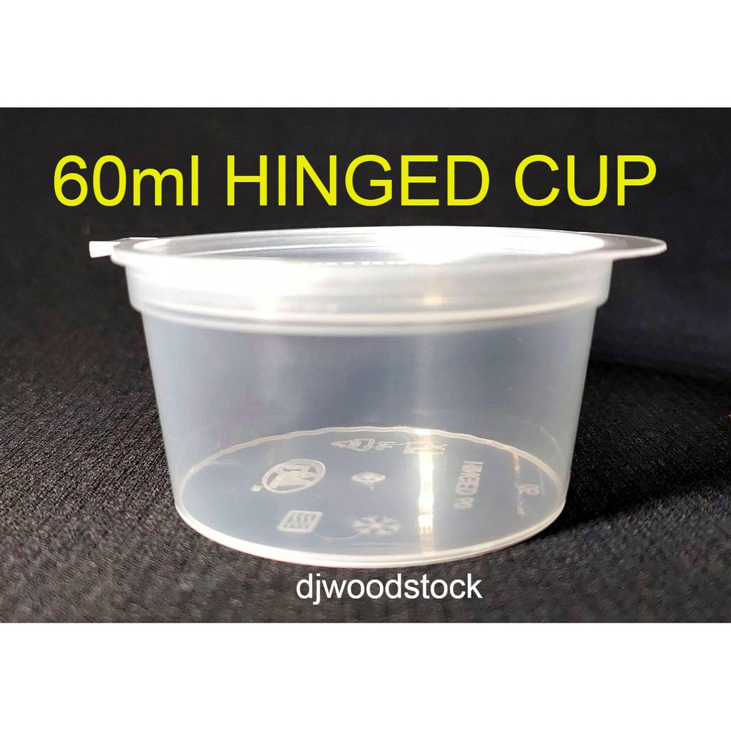 60ml Hinged Cup 2oz Sauce Cup 50pcs Per Pack Shopee Philippines