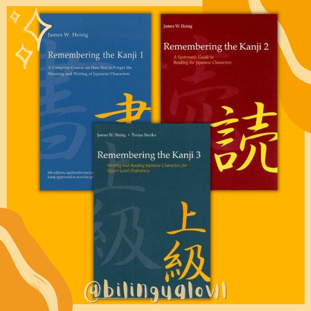 Remembering the Kanji 1 to 3 by James W. Heisig | Shopee Philippines