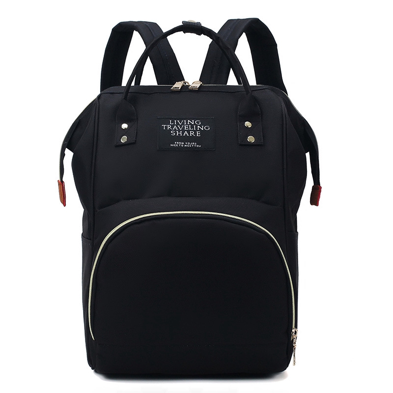 black backpack baby bag