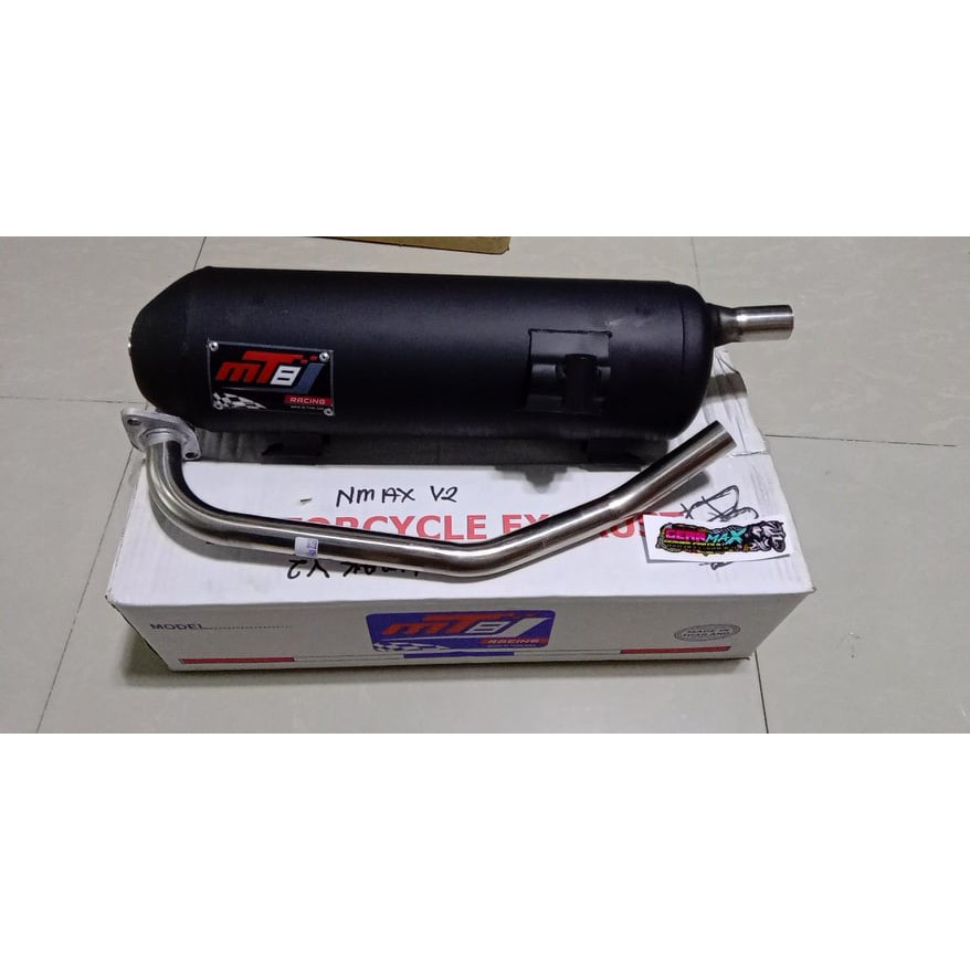 MT8 MUFFLER BLACK/ STAINLESS TIP NMAX V2, AEROX V2 | Shopee Philippines