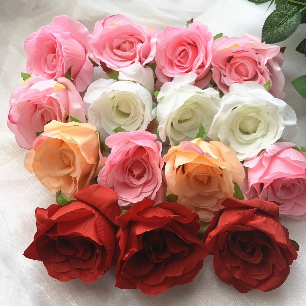 10cm Aritificial Fake Flower Flowers Rose Head For Cake Wedding ...