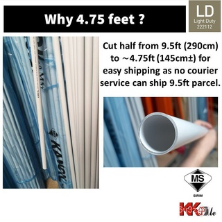 10 pcs x 4.75ft HERO / KANCIL (SIRIM) 20mm / 25mm PVC Pipe HI-Impact Conduit Pipe pvc paip conduit p #4