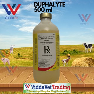 Duphalyte 500ml Vit  B-complex electrolytes amino acid dextrose for swine poultry pets