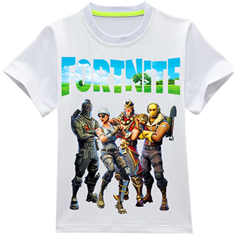 Fortnite Cotton T Shirt For Kids Boy Short Sleeves Summer Shopee Philippines - mr bean baby t shirt roblox