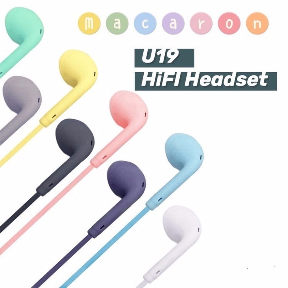CandyColored Wired Earphones Inear 3.5 MM Size For Mobile Phone Music