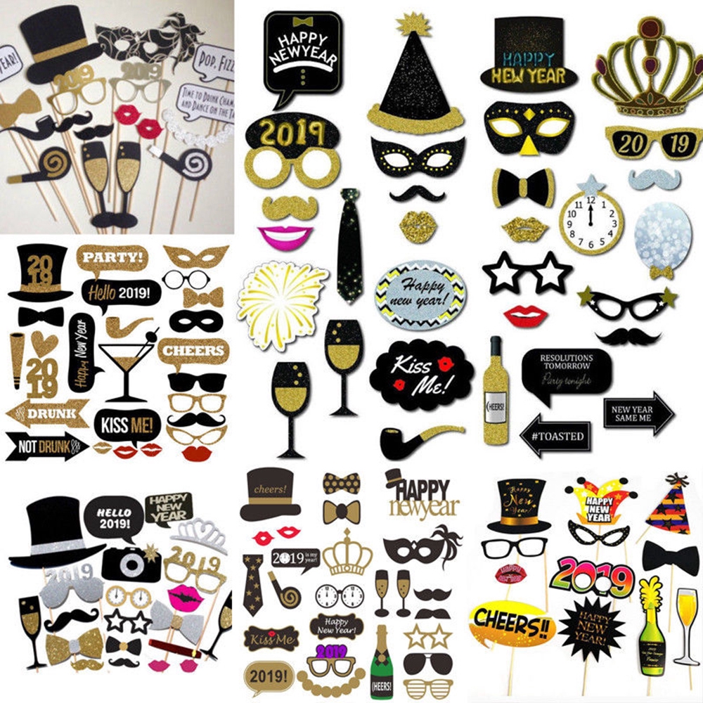 Party Props Photo Booth Funny Birthday Special for Dress Up Accessories 20pcs 