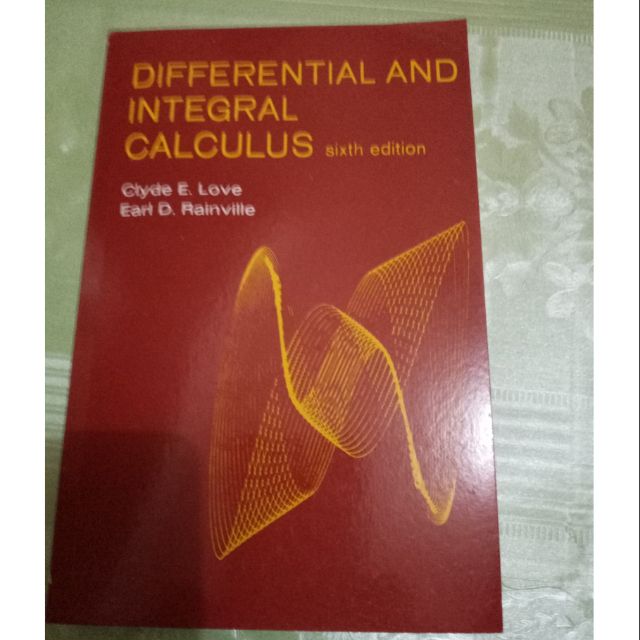 DIFFERENTIAL INTEGRAL CALCULUS 2ND EDITION Shopee Philippines