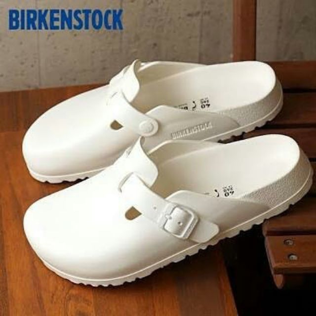 birkenstock white clogs