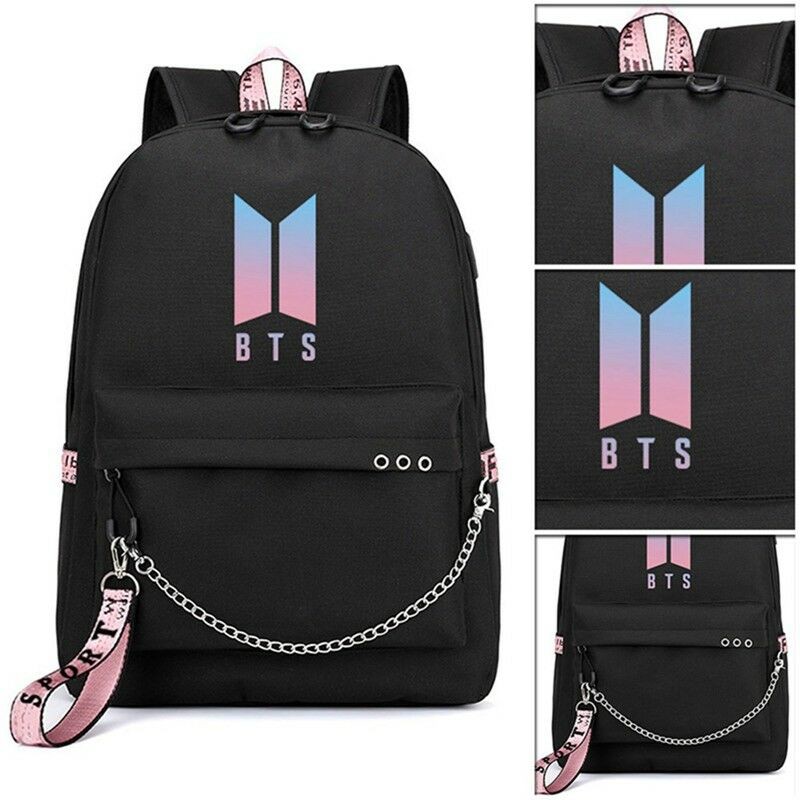 bts black backpack