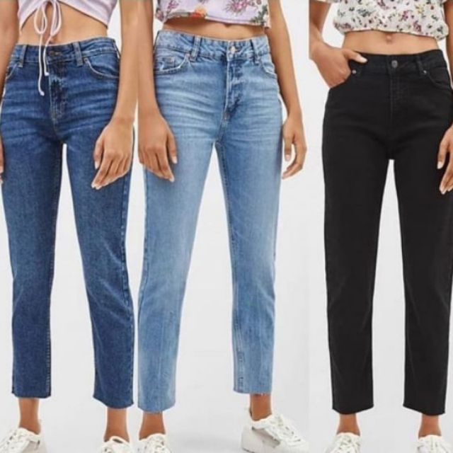 cropped jeans bershka