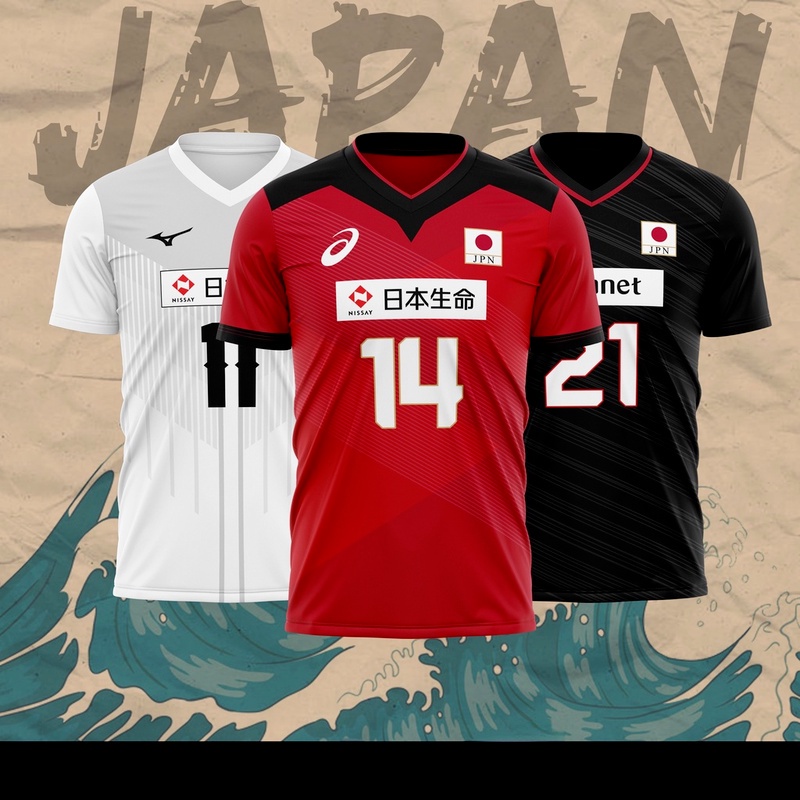 Japan National Volleyball Team Jersey 2020 Tokyo Olympic Tshirt