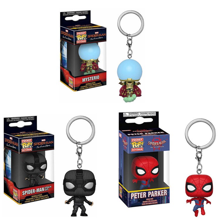 spiderman pop vinyl keychain