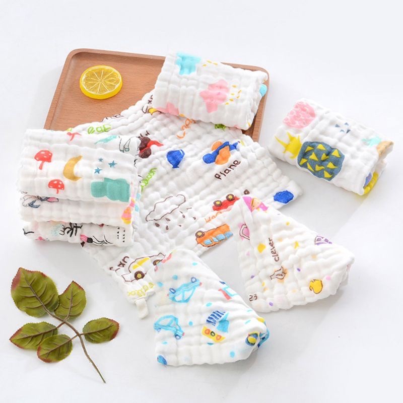 Baby Muslin Washcloth Cotton Gauze Infant Face Towel Newborn