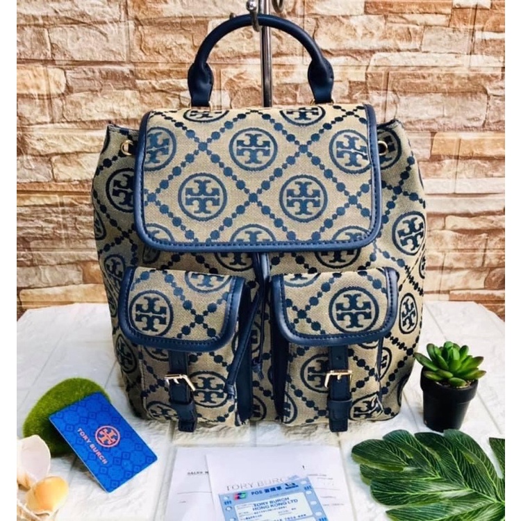 Tòry Burch Canvas BackPack 10x11 Inches | Shopee Philippines