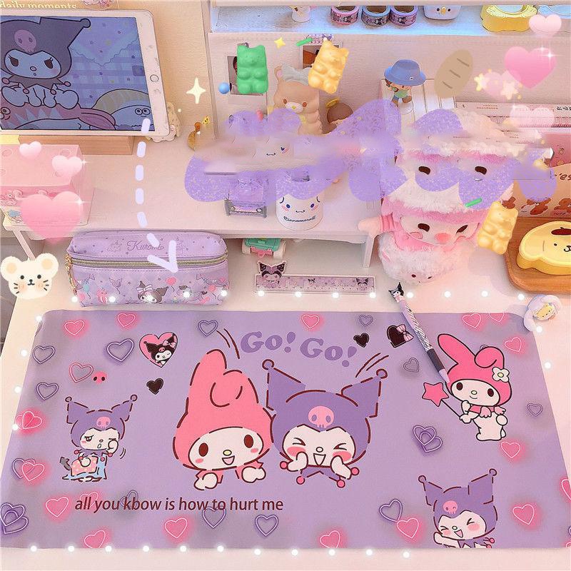 Kawaii Sanrio Table Mat Mouse pad Kuromi My Melody Cinnamoroll Cute ...