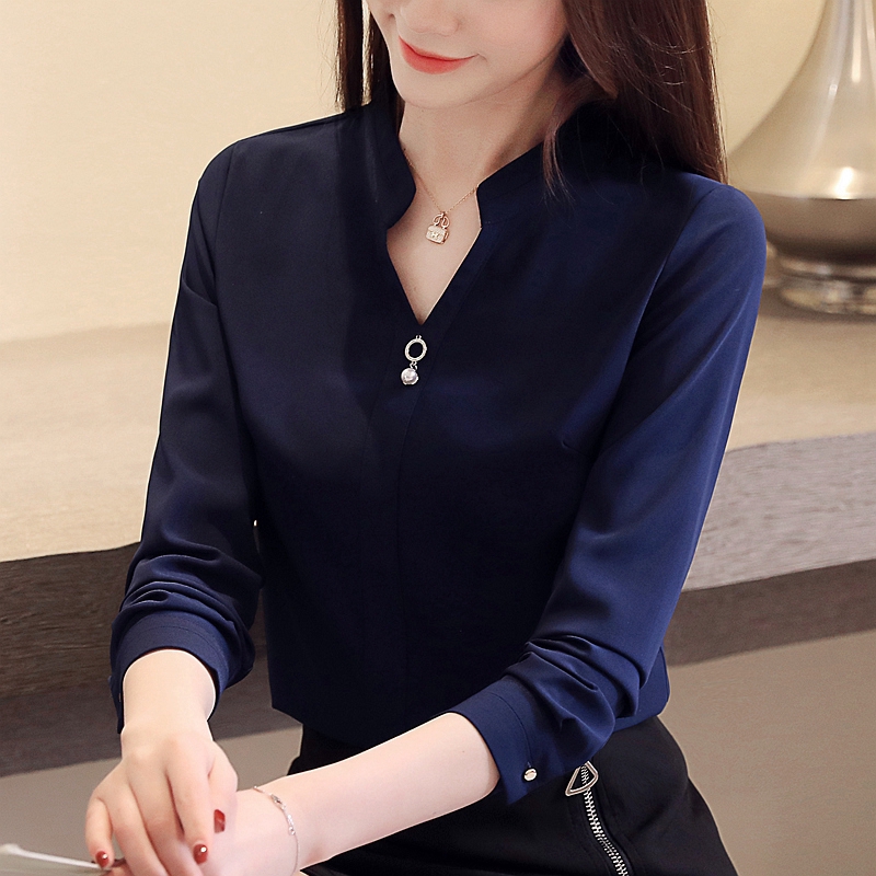 navy blue work shirt womens