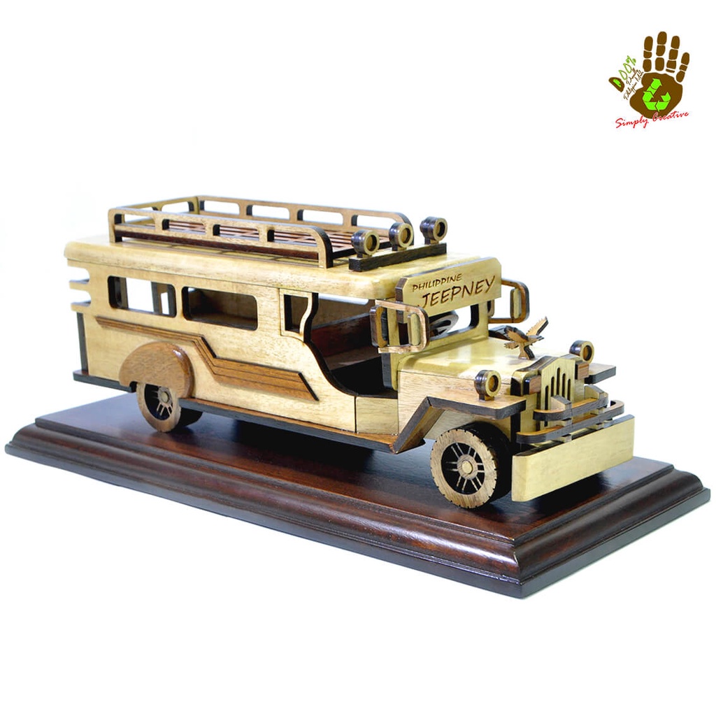 Simply Creative Wood Miniature Philippine Jeepney Chariot Model ...