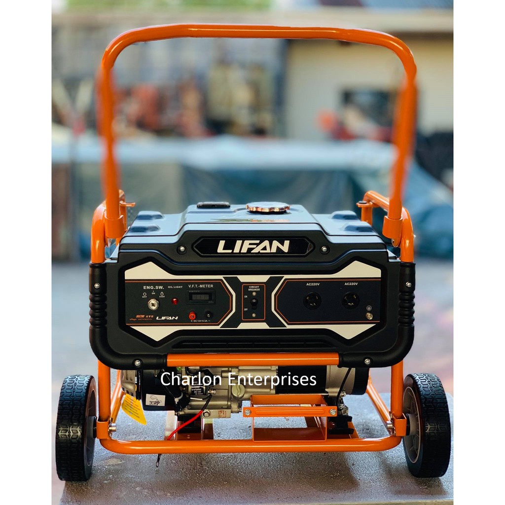 LFG4000E LIFAN GASOLINE GENERATOR SET 4 STROKE WITHOUT BATTERY Shopee