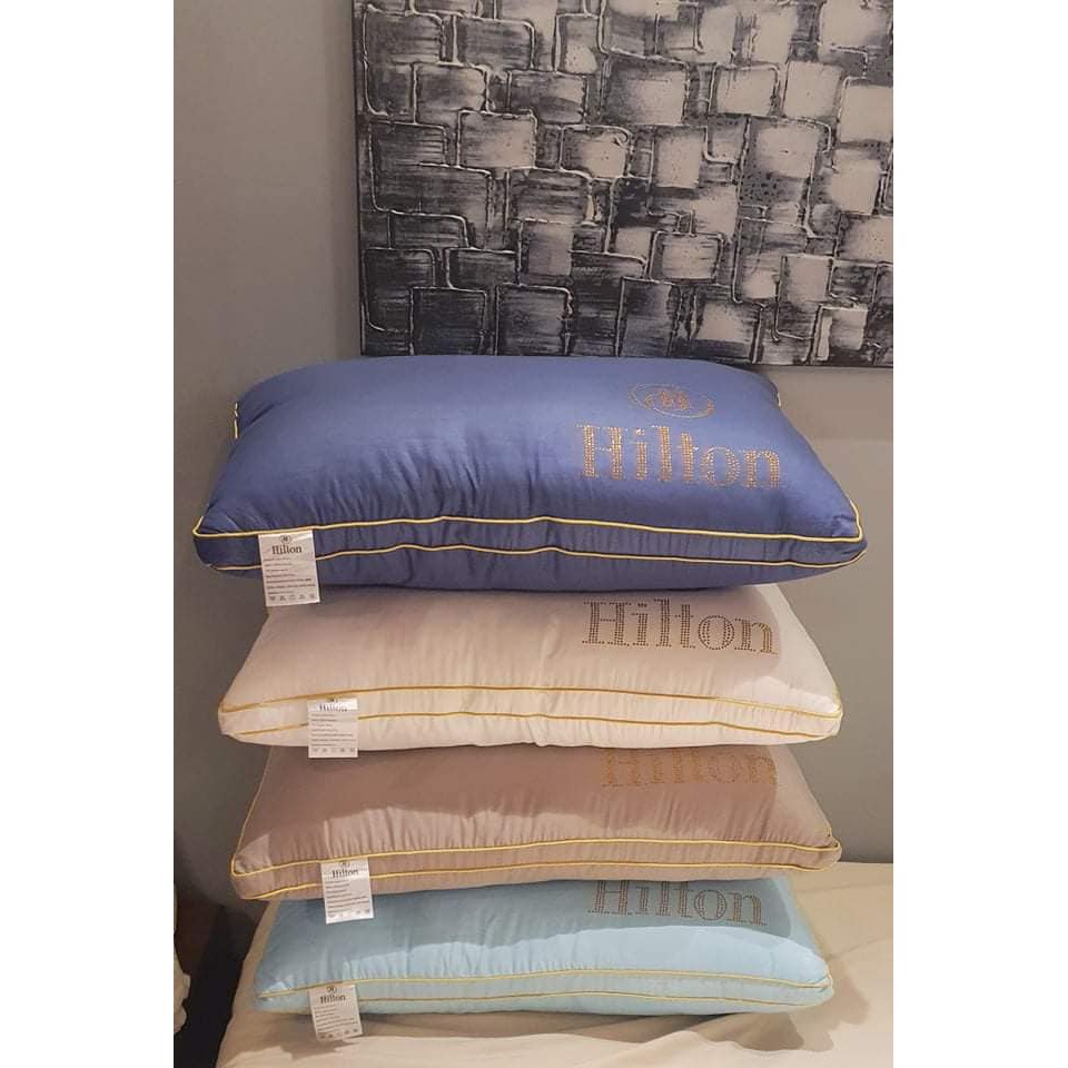 Hilton Hotel Quality Pillow Double Lines 1000g Discounted Shopee