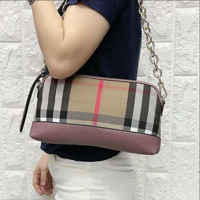 BURBERRY 2 way sling and shoulder bag | Shopee Philippines