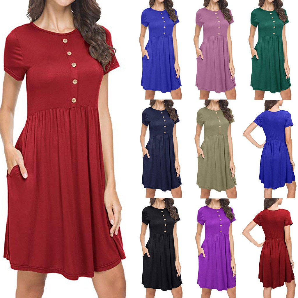 plain day dresses