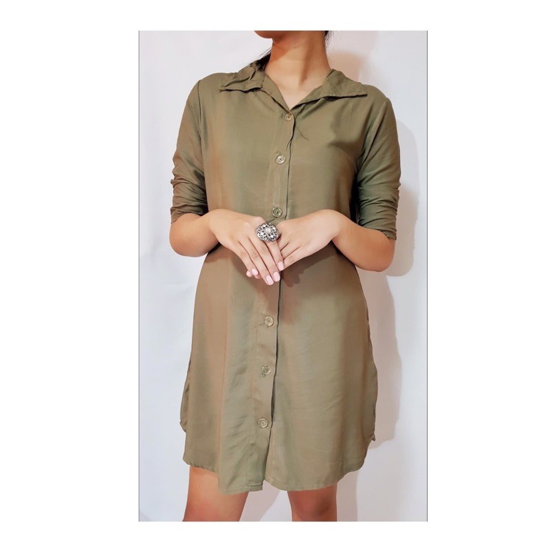 long sleeve dress polo