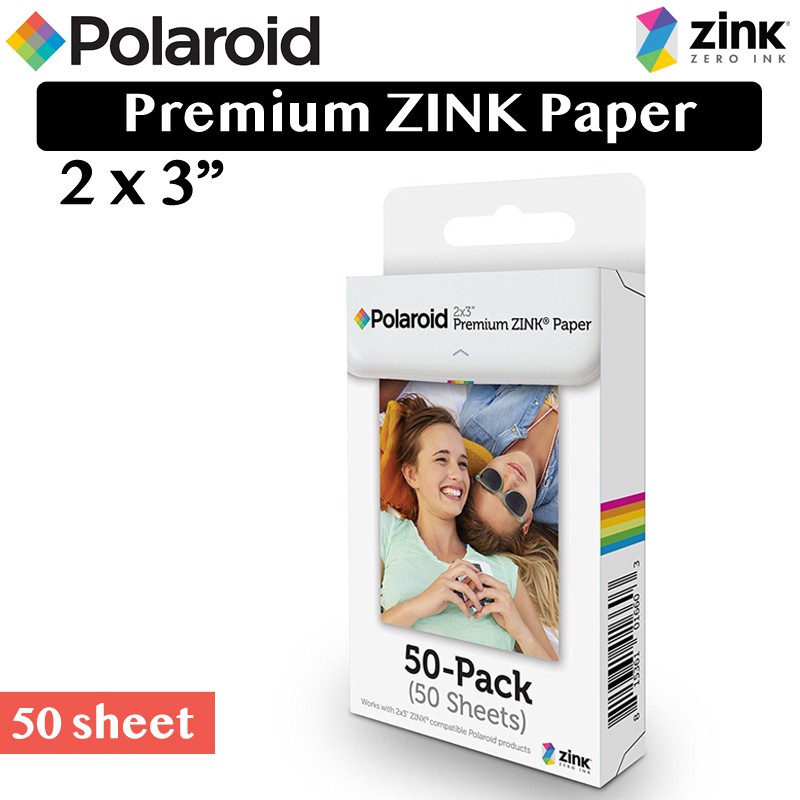 Polaroid 2x3" Premium Zink Paper 50 Sheet Pack Shopee Philippines