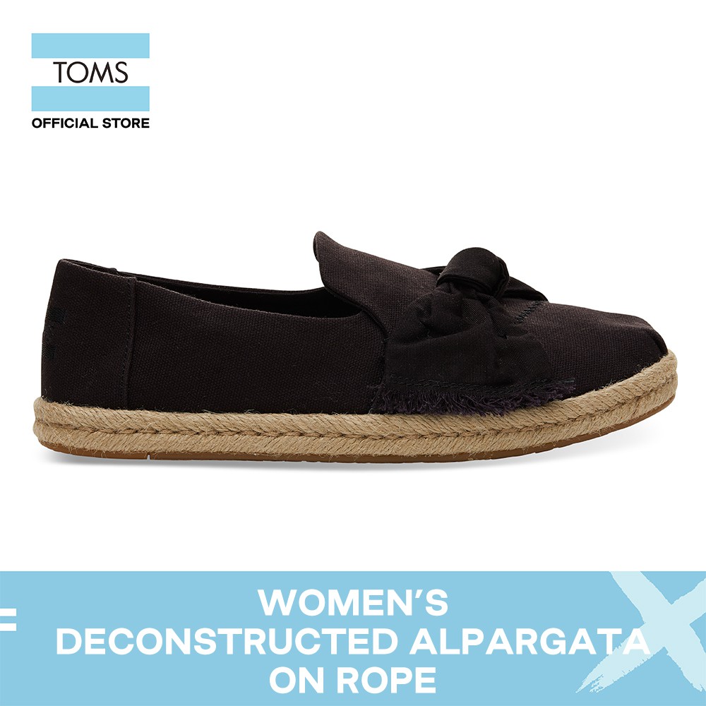 toms espadrilles black