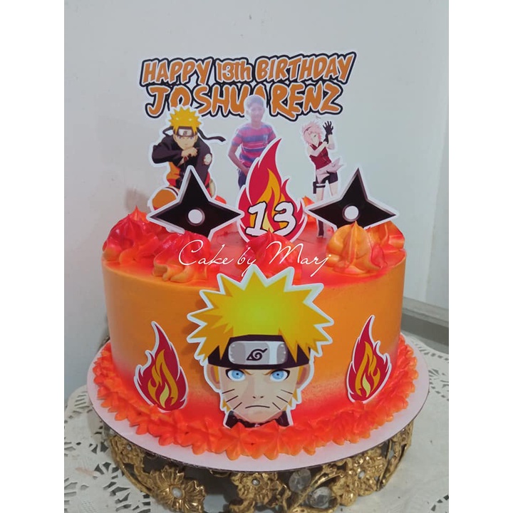 Naruto Theme Cake Topper 