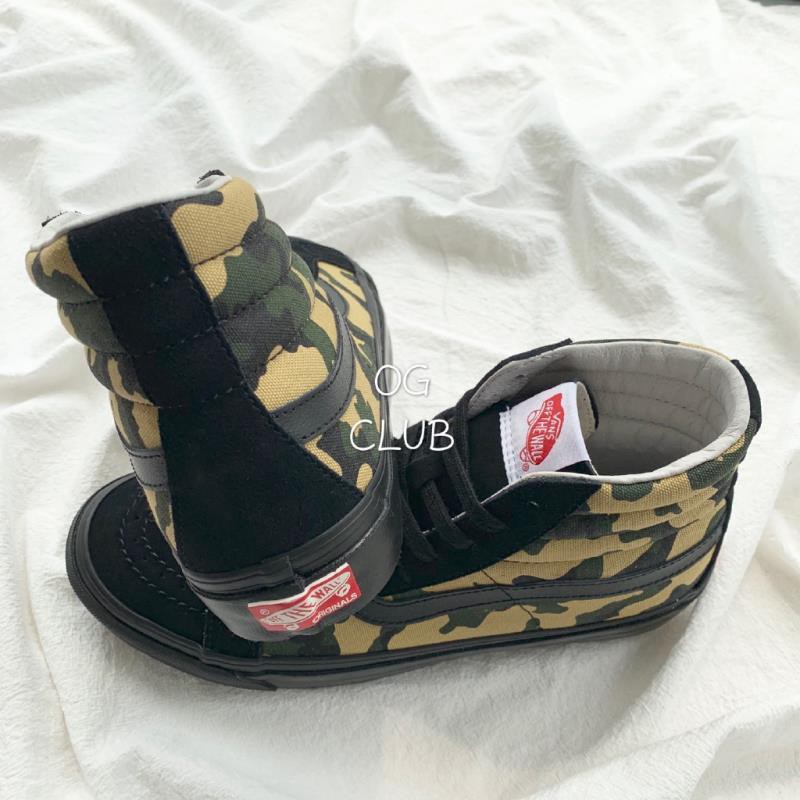 camo hi top vans