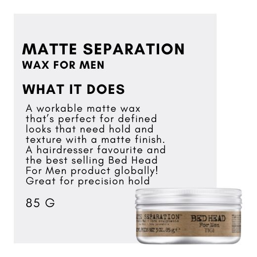 TIGI Bed Head For Men Matte Separation Workable Wax