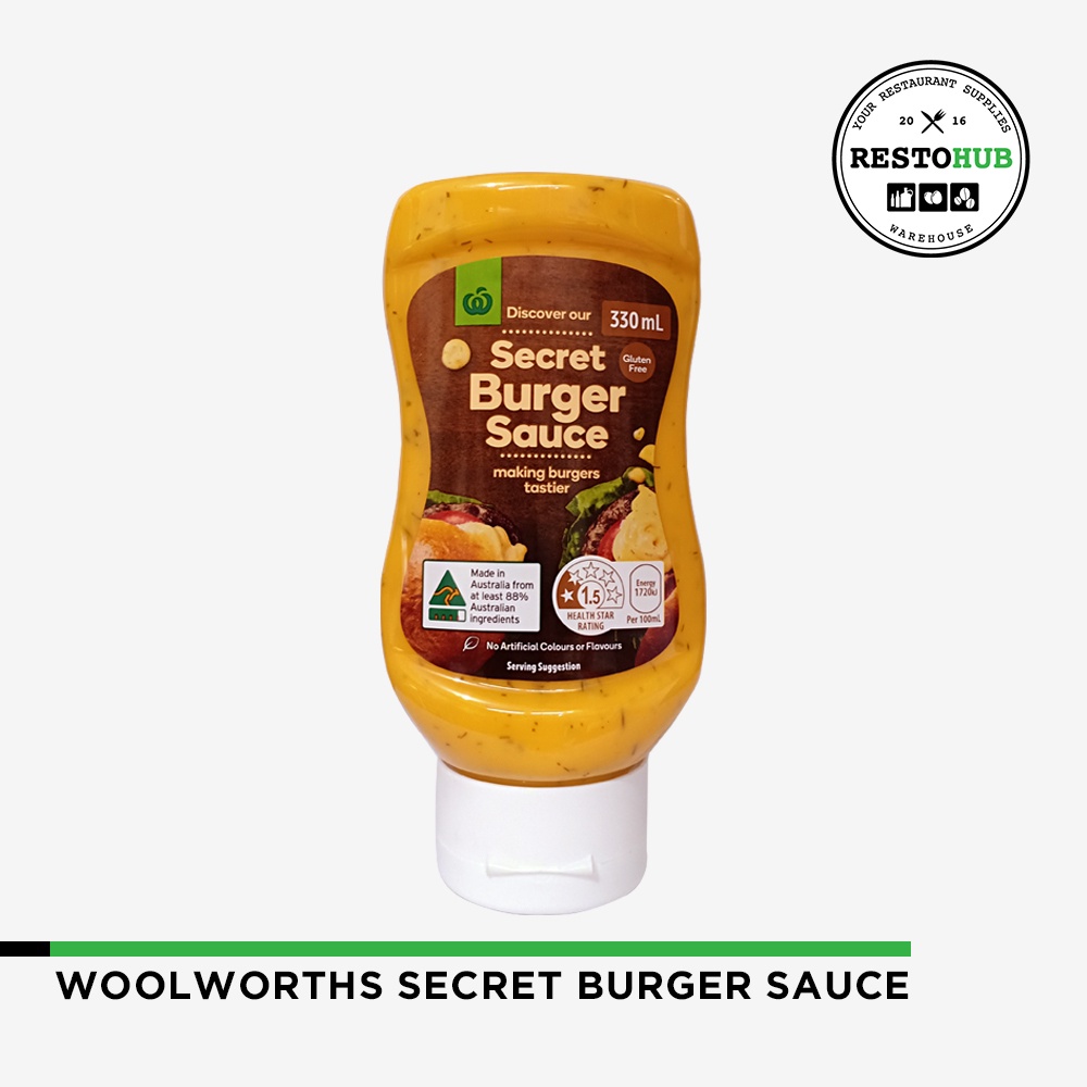 Woolworths Secret Burger Sauce ( 330ml ) Shopee Philippines