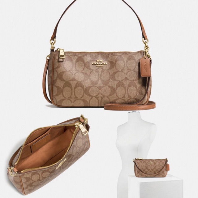 Authentic / Original Coach Top Handle Pouch Sling Crossbody Shopee