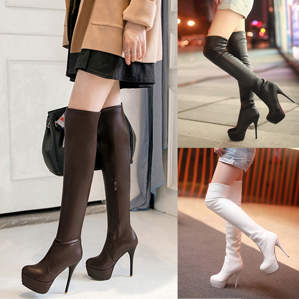 round toe over the knee boots