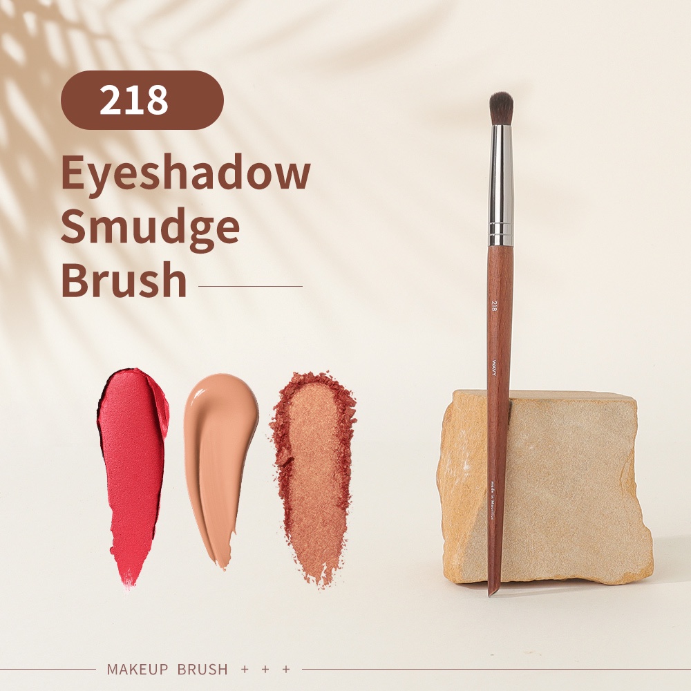 Medium Blender Brush for Eye Makeup Brow Bone Highlight Tool Synthetic Dense Brush Vegan