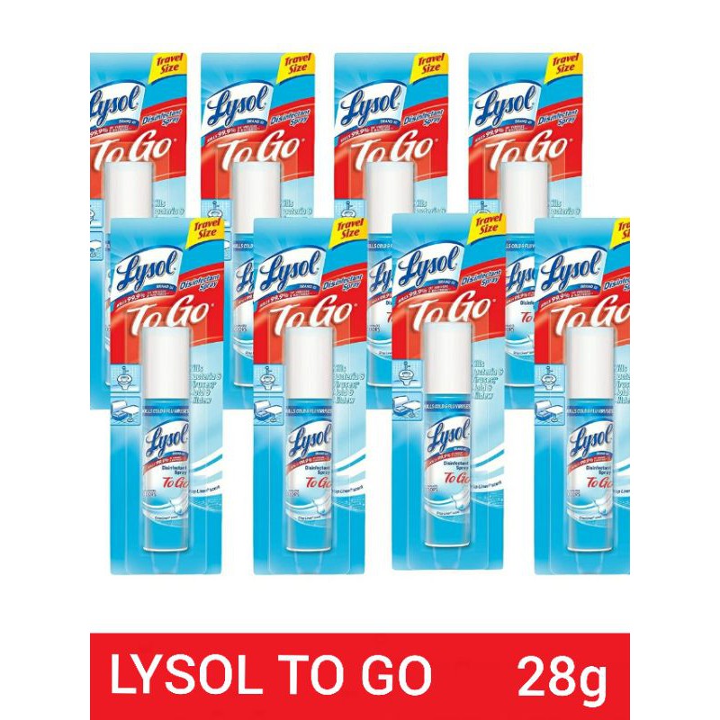LOWEST PRICE! Lysol To Go Disinfectant Spray 28g Travel Size Shopee