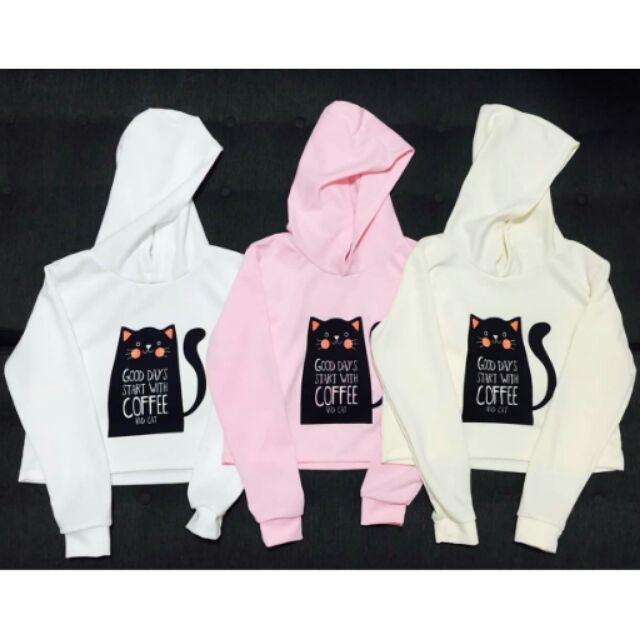 crop top hoodie shopee