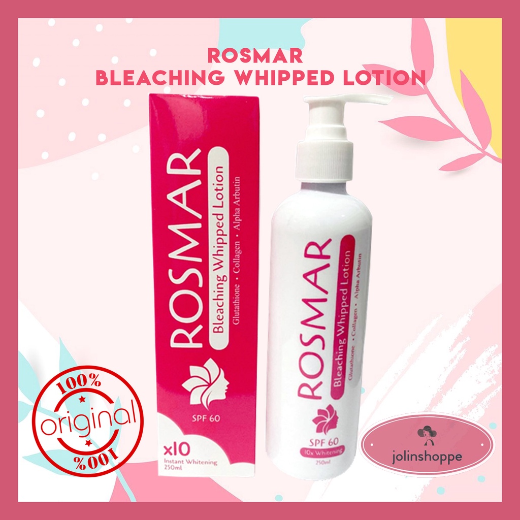 ORIGINAL ROSMAR BLEACHING WHIPPED LOTION (250ml) Shopee Philippines