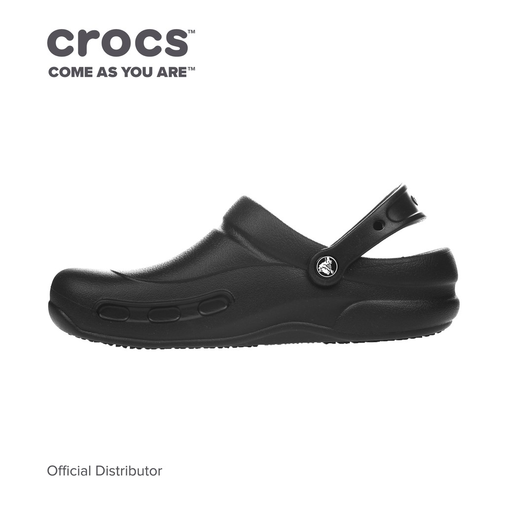 white bistro crocs