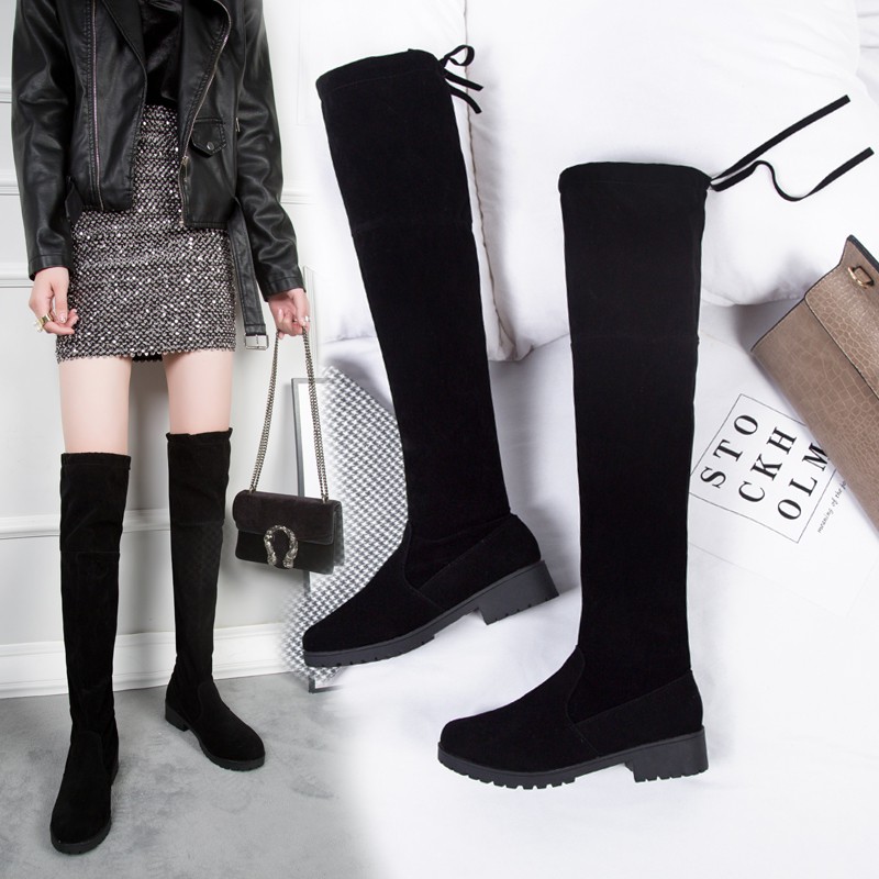 black high boots for girls