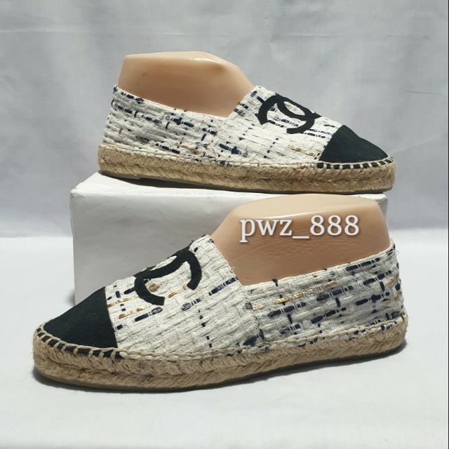 chanel espadrilles canvas