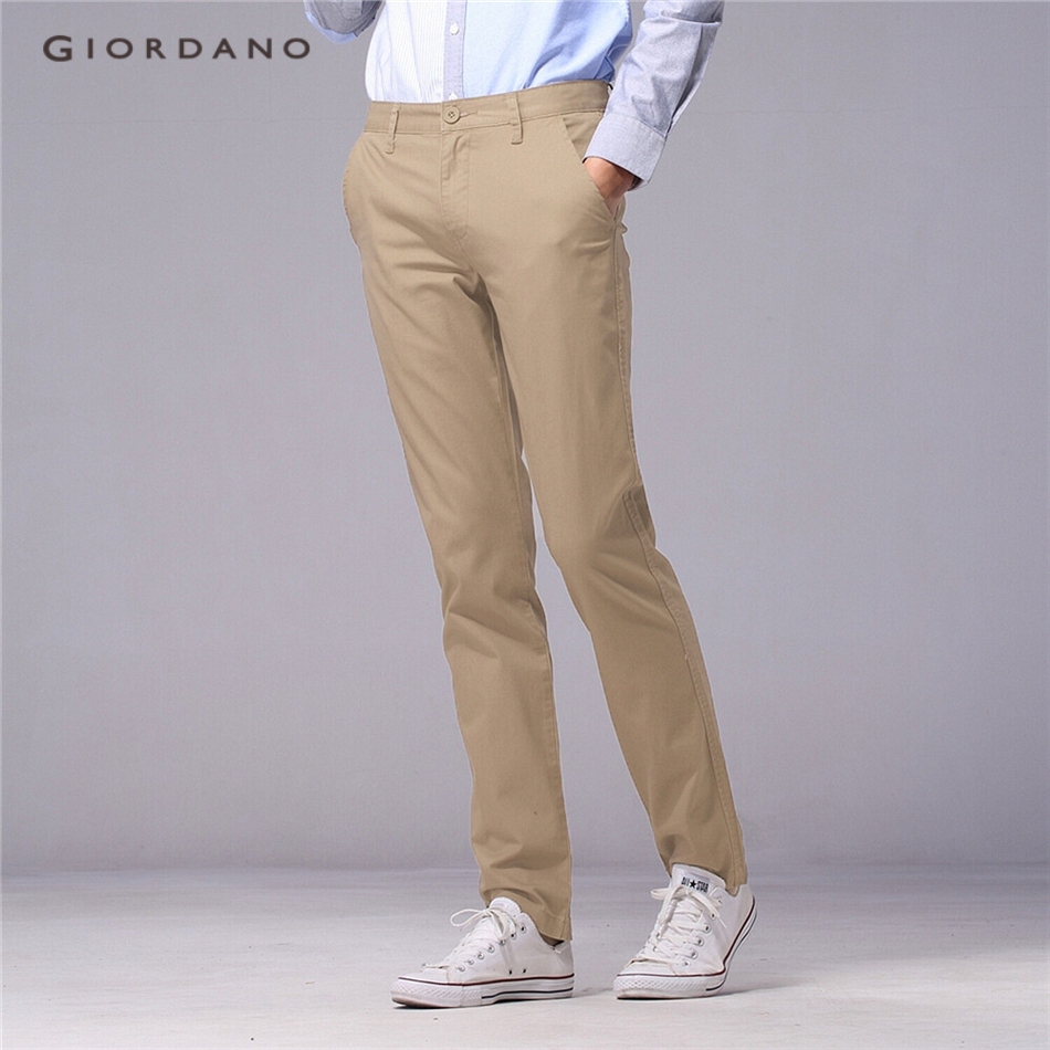 slim tapered khakis