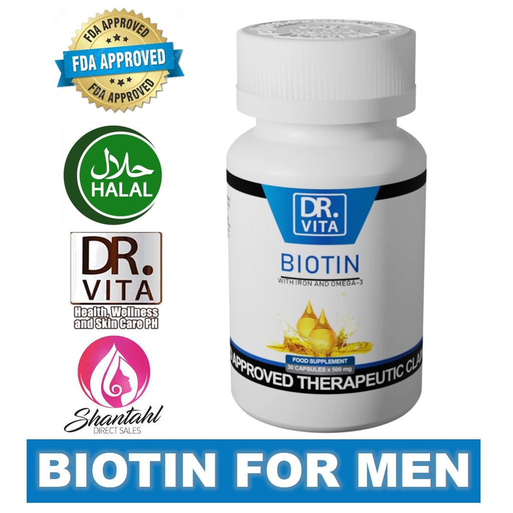 DR. VITA BIOTIN WITH IRON AND OMEGA3 FOR MEN Shopee Philippines
