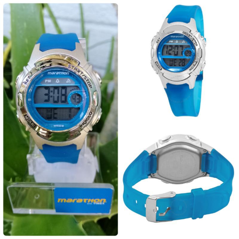 TIMEX Marathon Women's Digital Dial Rubber Strap Watch | Shopee Philippines