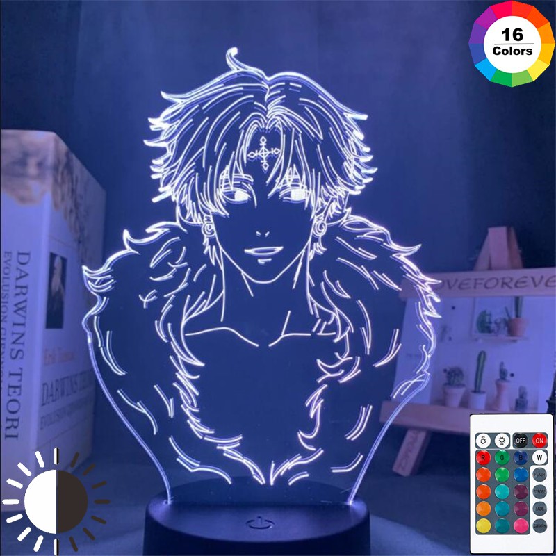 Hunter X Hunter Chrollo Lucilfer 3d Led Illusion Night Lights Led Anime Table Lamp For Christmas Gift Shopee Philippines