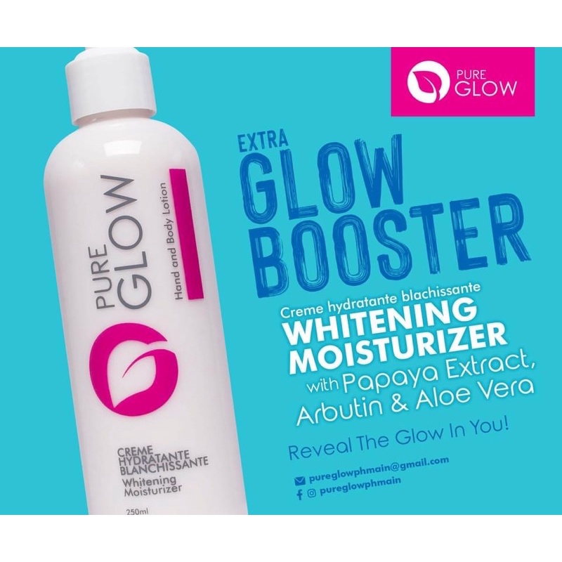 Pure Glow Whitening Moisturizer 250ml Shopee Philippines