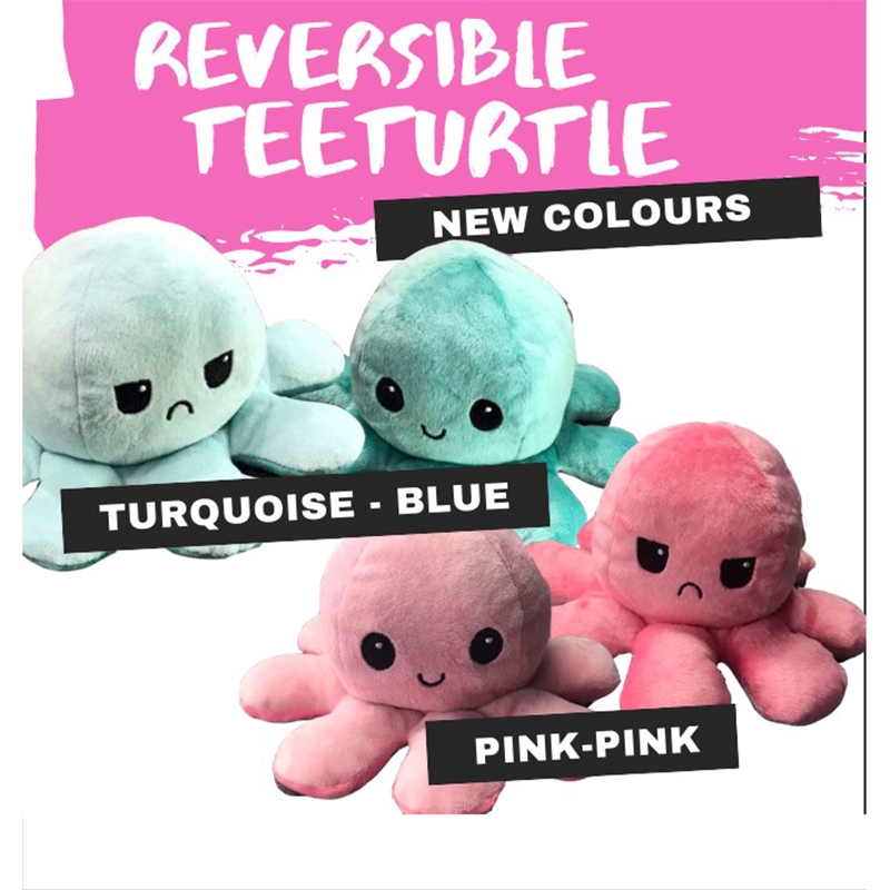 reversible octopus mini plush