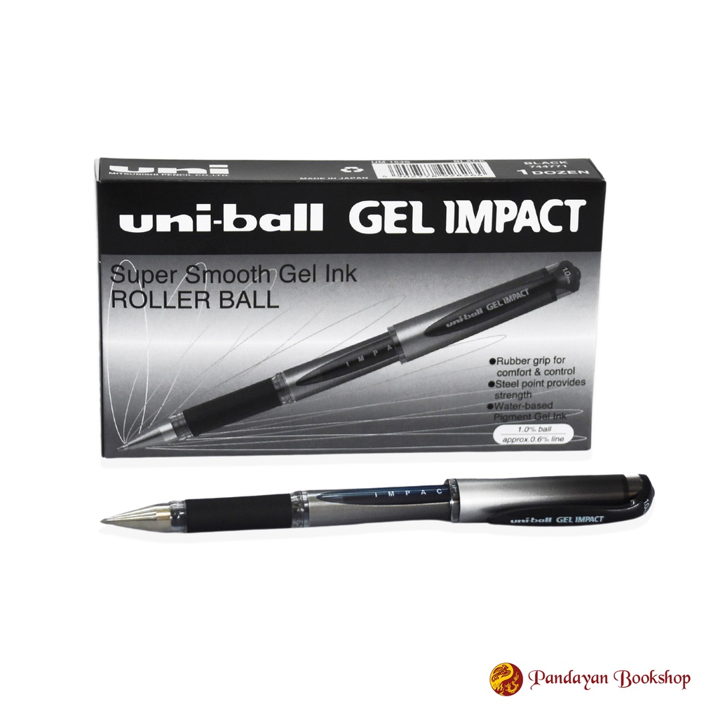 Uni-Ball Gel Impact Broad 1.0 mm Roller Ball Pen (Super Smooth Gel Ink ...