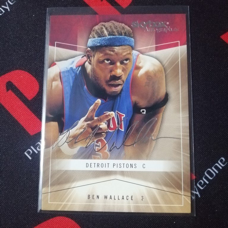 2004-05 Ben Wallace Skybox Autographics Nba Card (auto Facsimile 